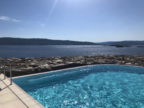 Infinity outdoor pool, Portavadie